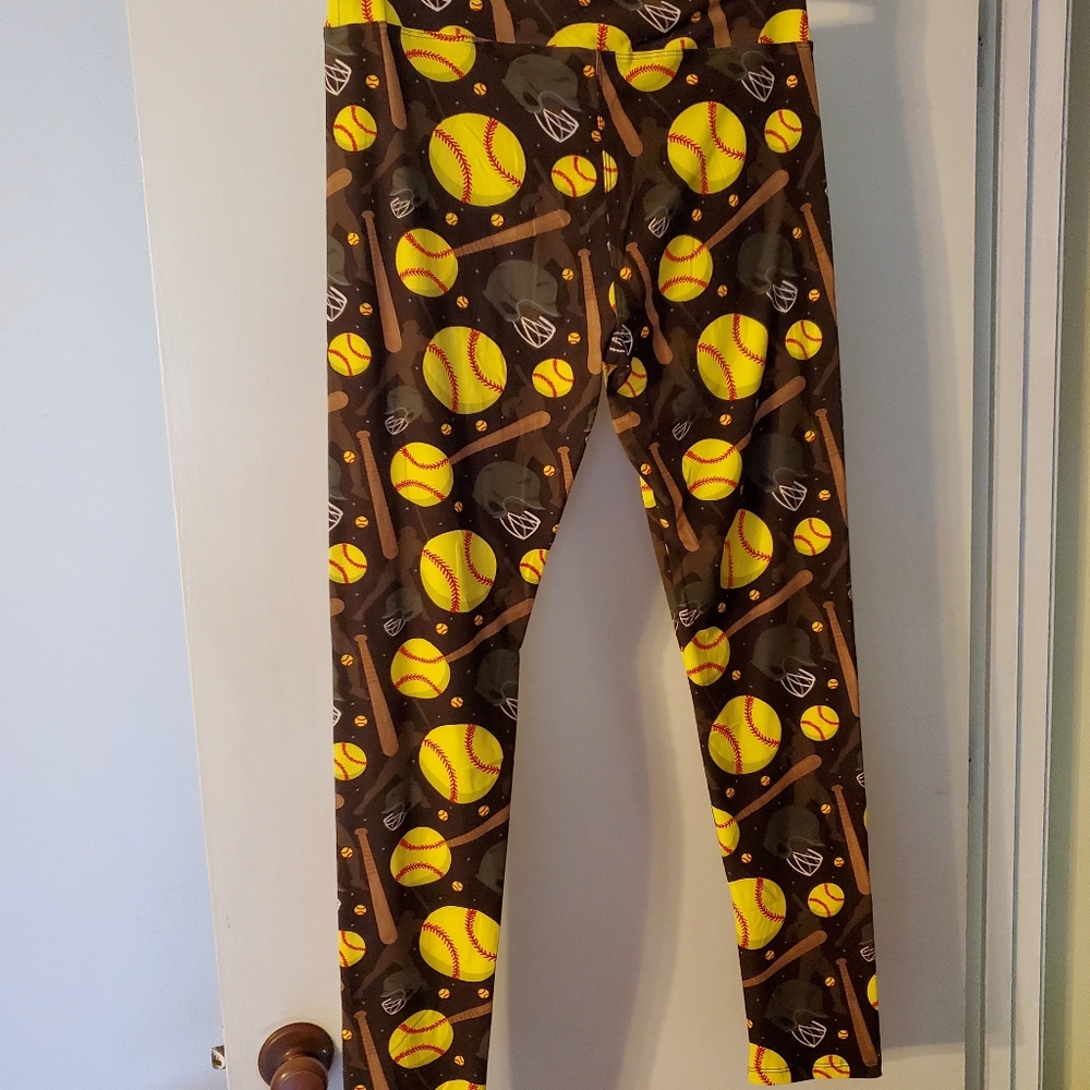 Take Me Out to the Ball Game leggings